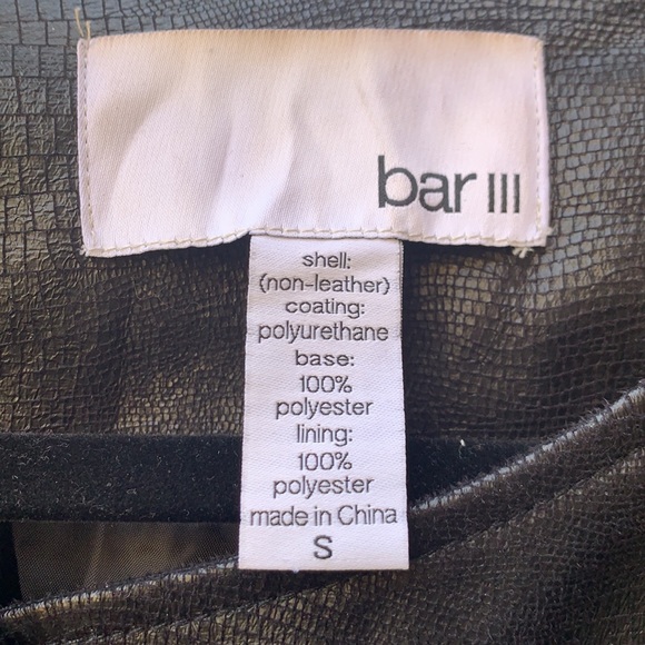 🎉HOST PICK🎉 Bar III Textured Vegan Leather Moto Jacket - Picture 6 of 6